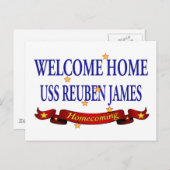 Welcome Zuhause USS Reuben James Postkarte (Vorne/Hinten)