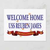 Welcome Zuhause USS Reuben James Postkarte (Vorderseite)
