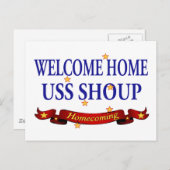 Welcome Zuhause USS Shoup Postkarte (Vorne/Hinten)