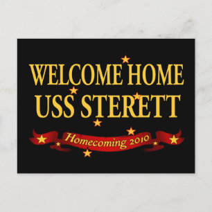 Welcome Zuhause USS Sterett Postkarte