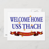 Welcome Zuhause USS Thach Postkarte (Vorne/Hinten)