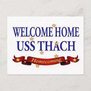 Welcome Zuhause USS Thach Postkarte