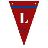 Welcome Zuhause Vater Classic Nautical Ankerstreif Wimpelkette (Dritte Fahne)