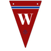 Welcome Zuhause Vater Classic Nautical Ankerstreif Wimpelkette (Erste Fahne)