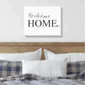 Welcome Zuhause Wall Leinwände Leinwanddruck (Insitu (Schlafzimmer))