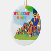 Welcome Zuhause - Wally Darling Keramik Ornament (Rechts)