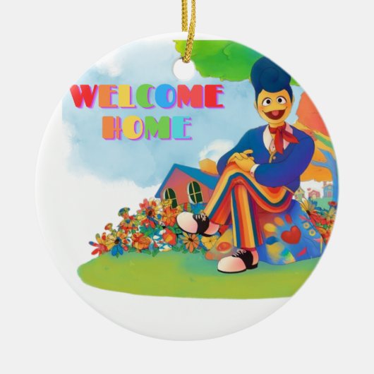 Welcome Zuhause - Wally Darling Keramik Ornament (Vorne)