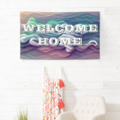 Welcome Zuhause Waves Gradient Banner (Insitu)