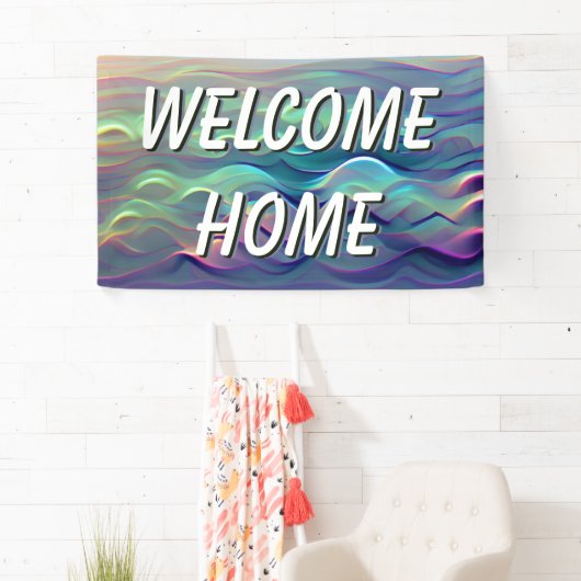 Welcome Zuhause Waves Gradient Banner (Insitu)