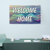 Welcome Zuhause Waves Gradient Banner (Messeveranstaltung)