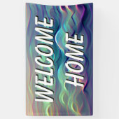 Welcome Zuhause Waves Gradient Banner (Vertikal)