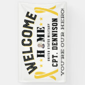 Welcome Zuhause Yellow Ribbon Stationierung Banner (Vertikal)