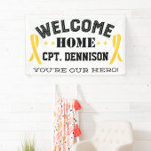 Welcome Zuhause Yellow Ribbon Stationierung Banner (Insitu)