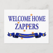 Welcome Zuhause Zappers Postkarte (Vorderseite)