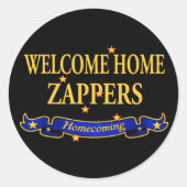 Welcome Zuhause Zappers Runder Aufkleber (Vorderseite)