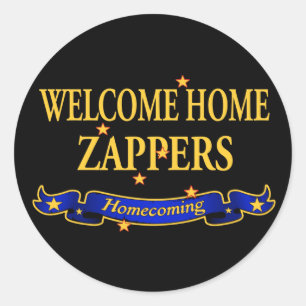 Welcome Zuhause Zappers Runder Aufkleber