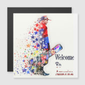 WelcomeToAmerica - USA Magnetkarte (Vorne/Hinten)