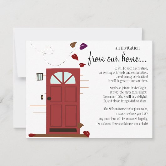 WElcoming door Einladung (Vorderseite)