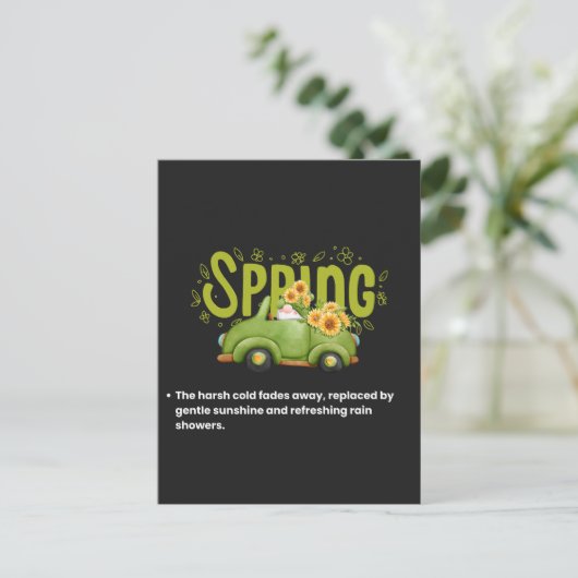 Welcoming the Warmth Postkarte (Stehend Vorderseite)