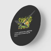 Welcoming the Warmth Runde Wanduhr (Winkel)