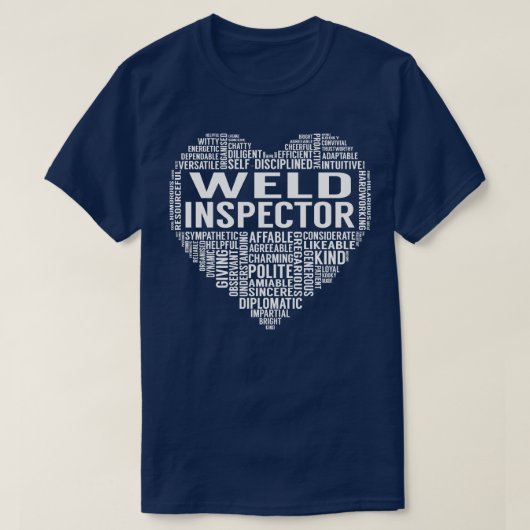 Weld Inspector Herz T-Shirt (Design vorne)