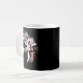 Welder American Flag USA Patriotic Welder Gift Kaffeetasse (Vorderseite Links)