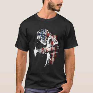 Welder American Flag Usa Patriotic Welder T-Shirt