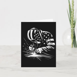 Welder American Flag Usa Patriotic Welding Welder Karte