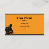 Welder Business Card Visitenkarte (Rückseite)