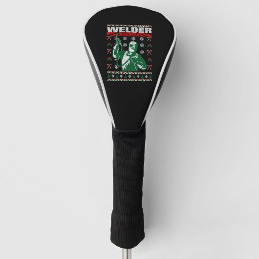 Welder Christmas Ugly Sweater Golf Headcover (Vorderseite)