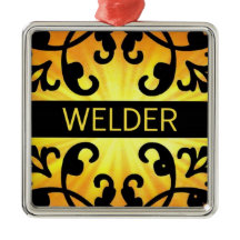 Welder Damask Weihnachtsschmuck