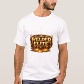 Welder Elite Luxury Gold Crown Molten Design T-Shirt (Vorderseite)
