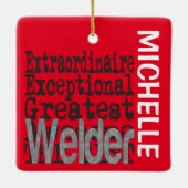 Welder Extraordinaire CUSTOM Keramikornament (Rückseite)