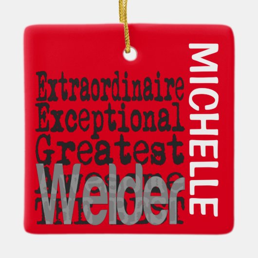 Welder Extraordinaire CUSTOM Keramikornament (Vorderseite)