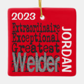 Welder Extraordinaire CUSTOM Keramikornament (Vorderseite)