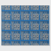 Welder Extraordinaire Geschenkpapier (Flach)