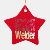Welder Extraordinaire Keramik Ornament (Hinten)