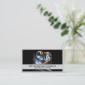 Welder Fabricator Contractor Service Business Card Visitenkarte (Stehend Vorderseite)