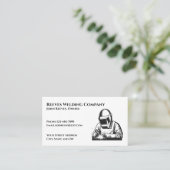 Welder Fabricator Contractor Service Business Card Visitenkarte (Stehend Vorderseite)