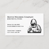 Welder Fabricator Contractor Service Business Card Visitenkarte (Vorderseite)