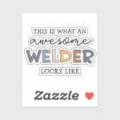 Welder Funny Phantastisch Welder Geschenke Aufkleber (Blatt)