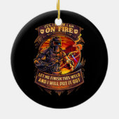 Welder Funny Saying Welding for Men Keramik Ornament (Hinten)