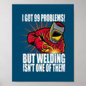 Welder Funny Welding Slogan Puff Poster (Vorne)