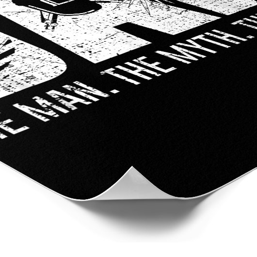 Welder Funny Welding Vater Man Myth Legend Vater Poster (Ecke)