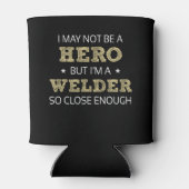 Welder Hero Spaß Novelty Dosenkühler (Rückseite)