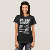 Welder Hourly Rate Costume For Welder Funny Weldin T-Shirt (Vorne ganz)