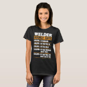 Welder Hourly Rate Funny Gift Welder T-Shirt (Vorne ganz)