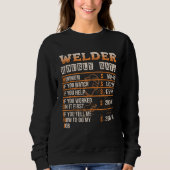 Welder Hourly Rate   Welder Sweatshirt (Vorderseite)