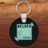 Welder Hourly Rates Schlüsselanhänger (Vorderseite)