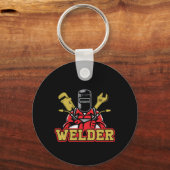 Welder Iron Metan Welding Profession Father Gift Schlüsselanhänger (Vorderseite)